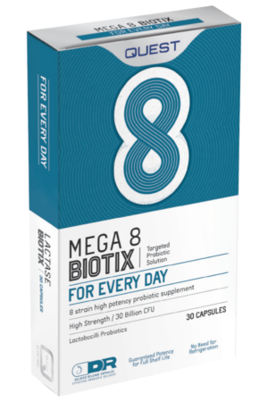 Quest Mega8Biotix Caps 30's - 30 Billion Active Organisms 8 Probiotic Strains
